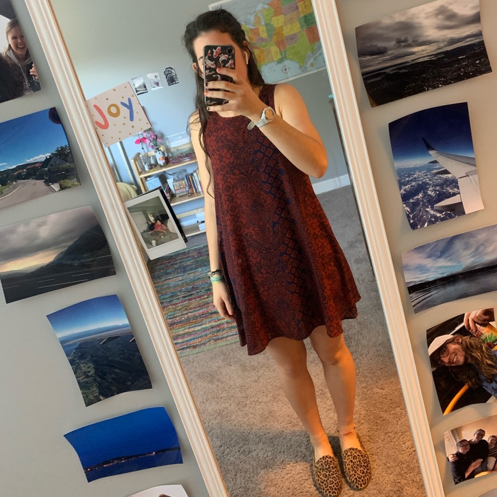 Red and Black Dress